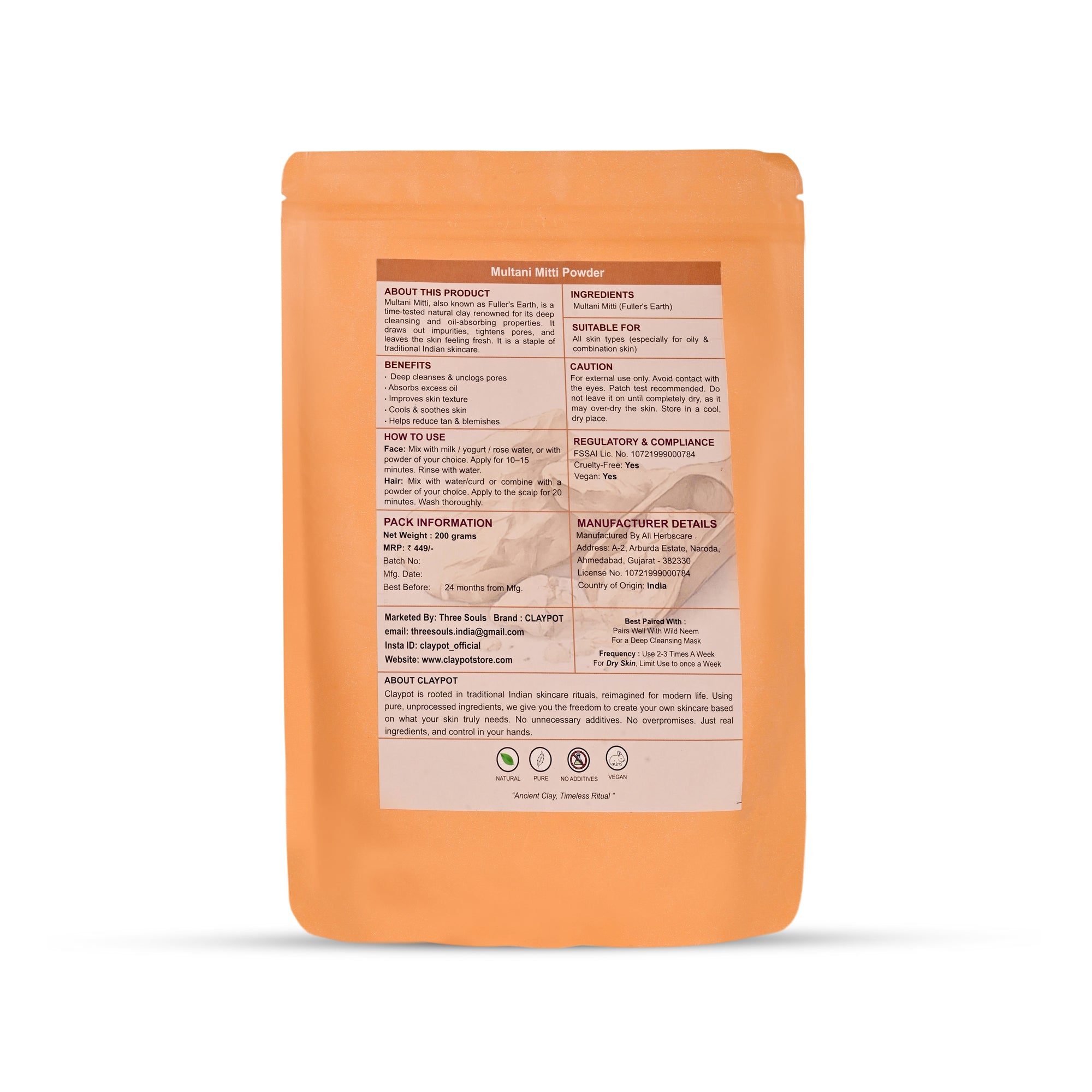 Naked Multani Powder