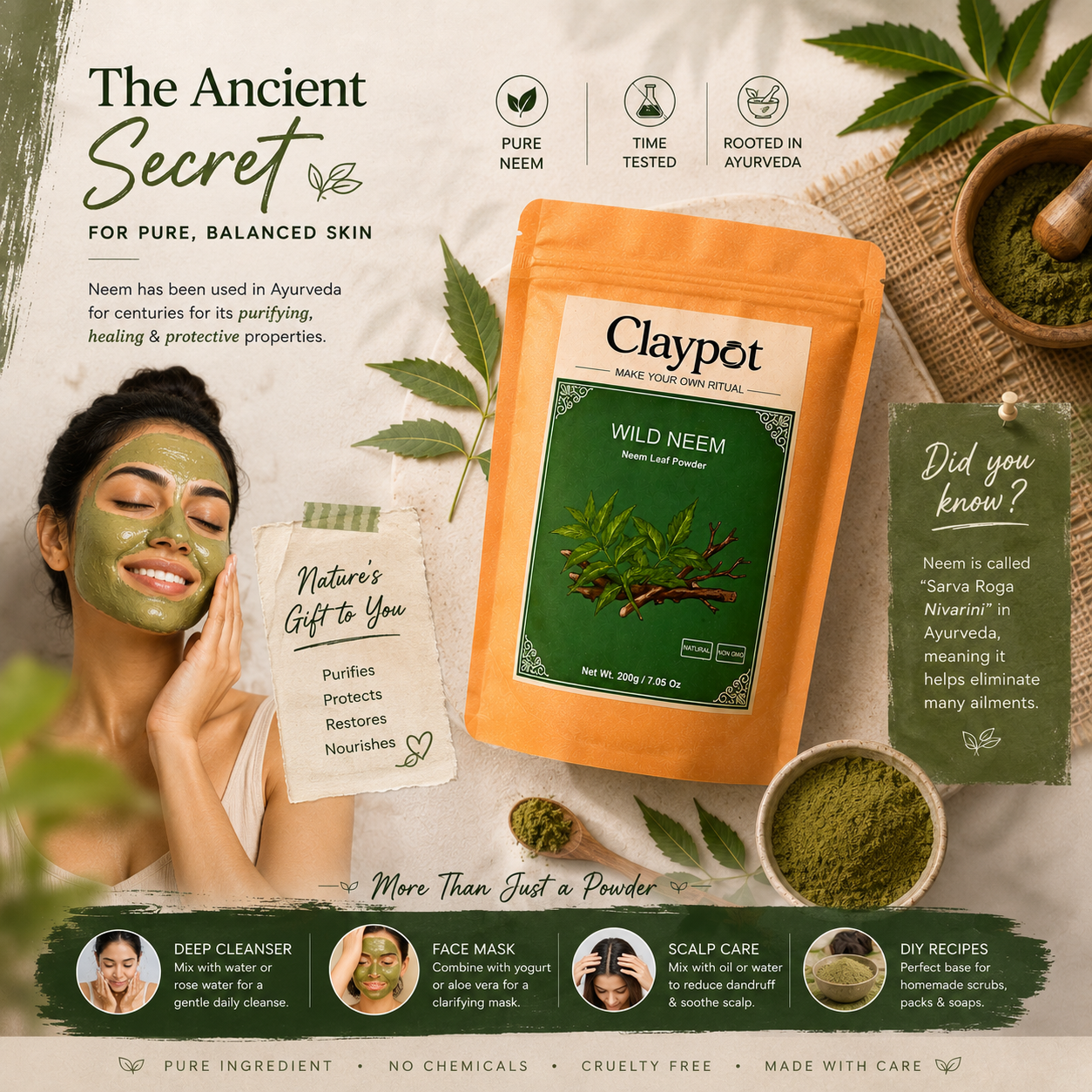 Wild Neem Powder